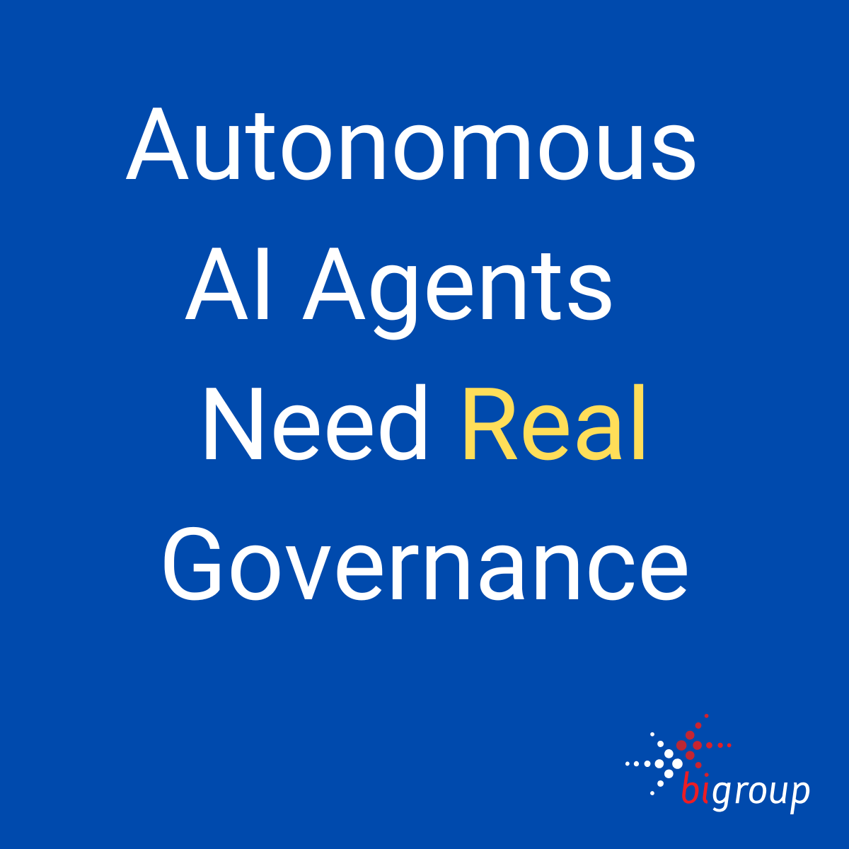 Agentic AI governance is now a business imperative